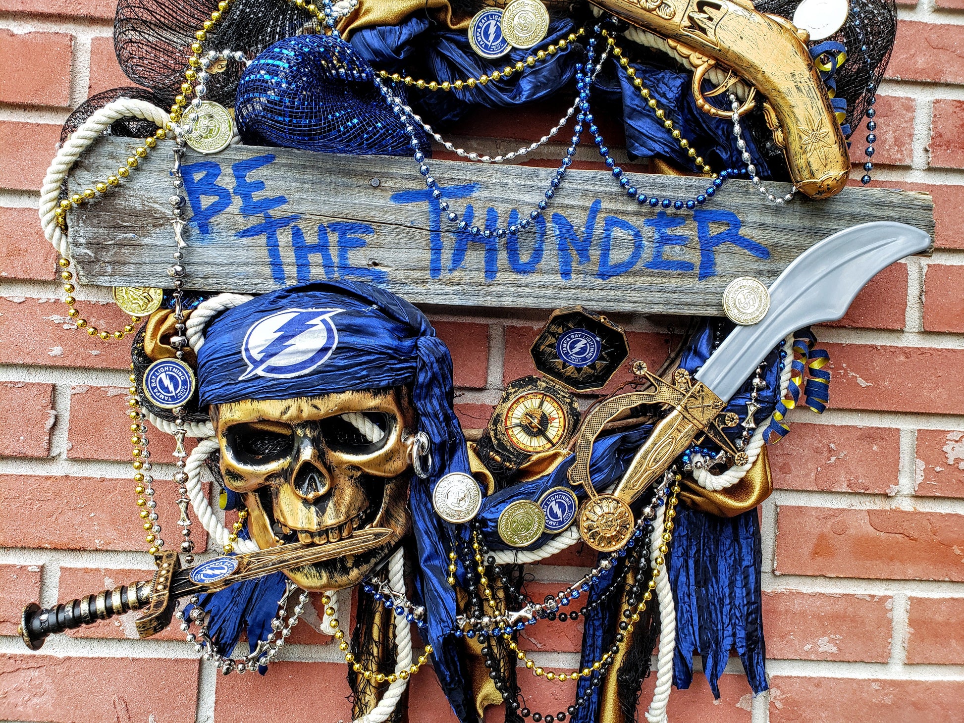 Be the Thunder Bolts Gasparilla wreath 