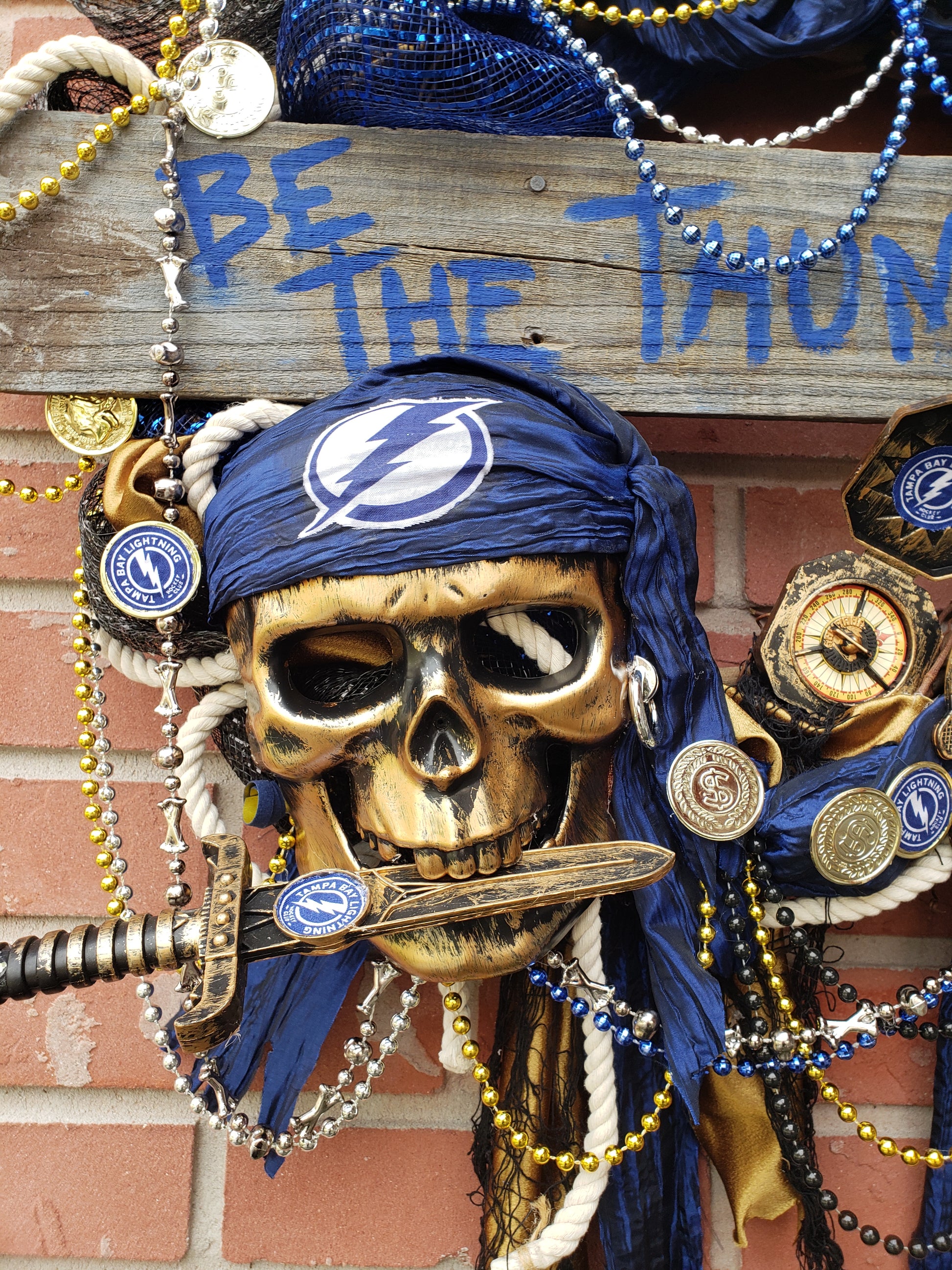 Be the Thunder Bolts Gasparilla wreath 