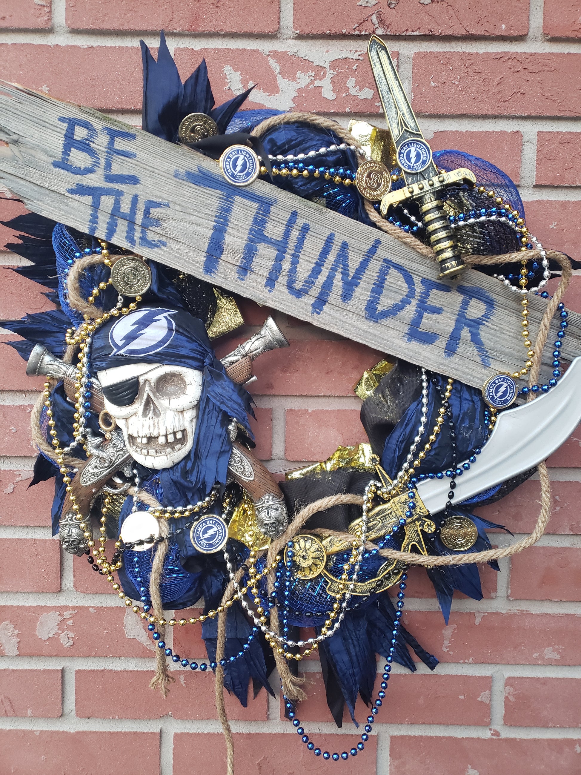 Be the Thunder Bolts Gasparilla wreath 