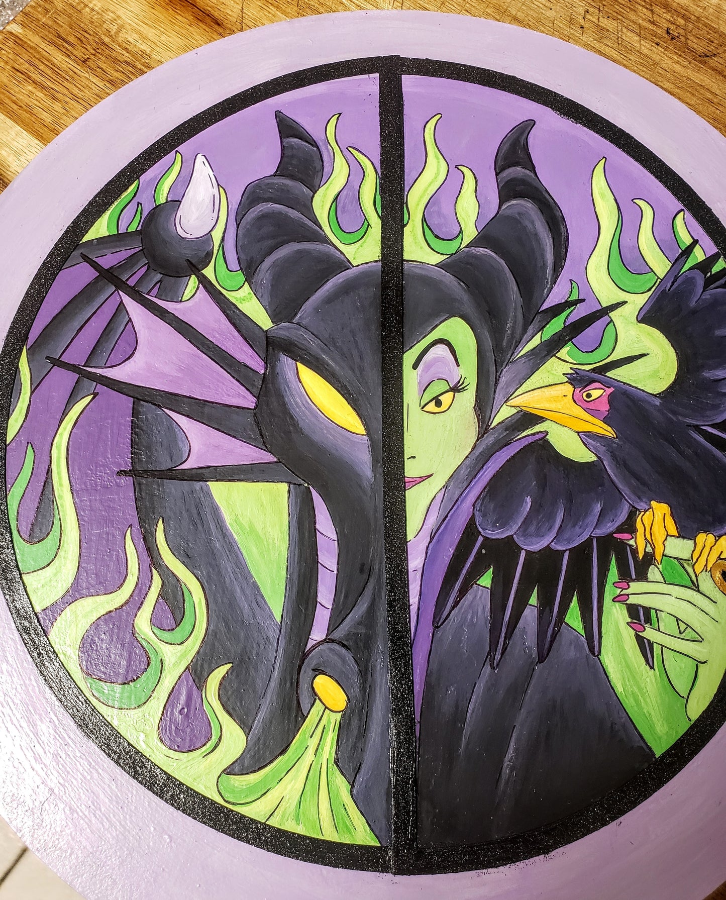 Maleficent with her dragon villains wreath