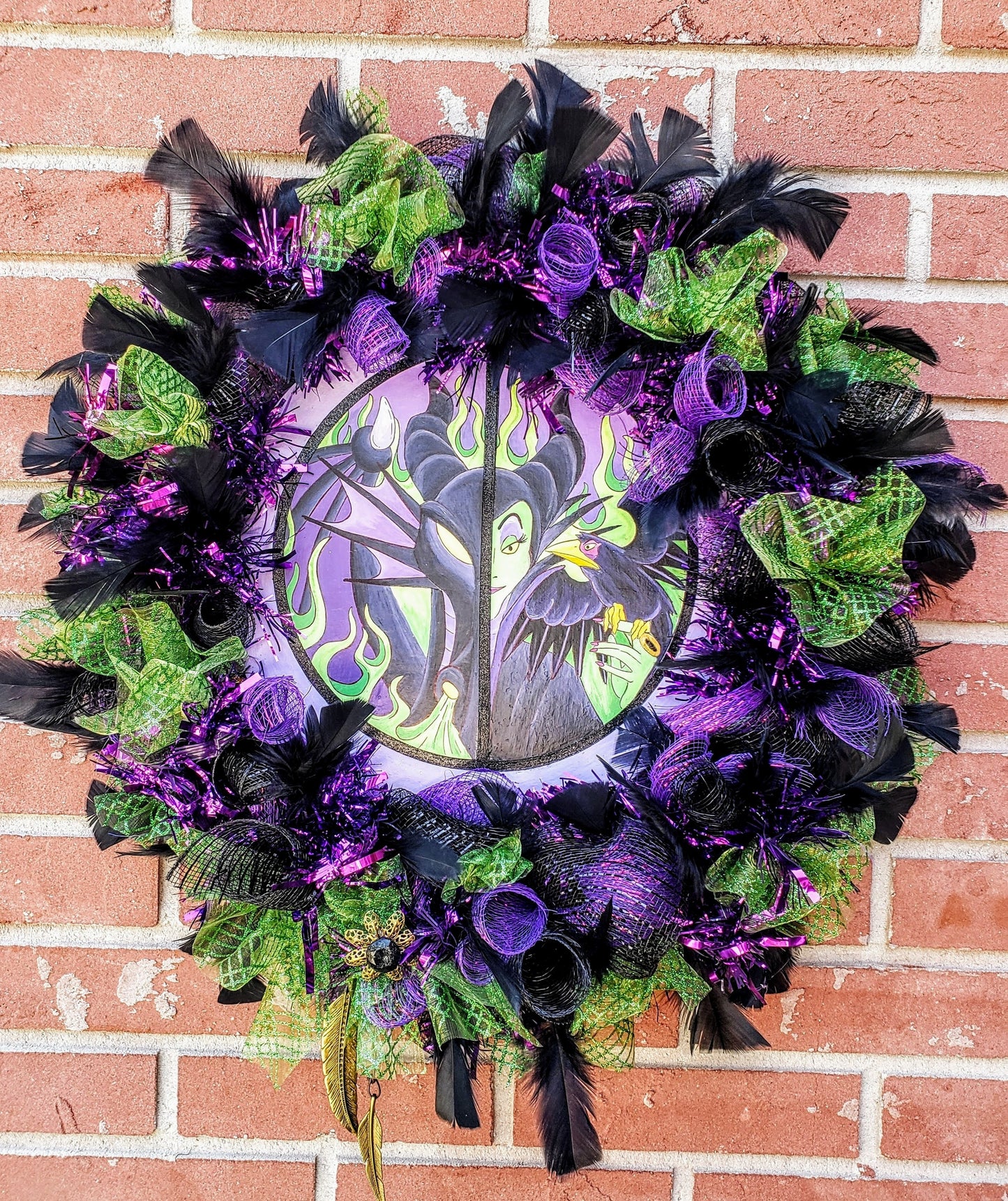 Maleficent with her dragon villains wreath