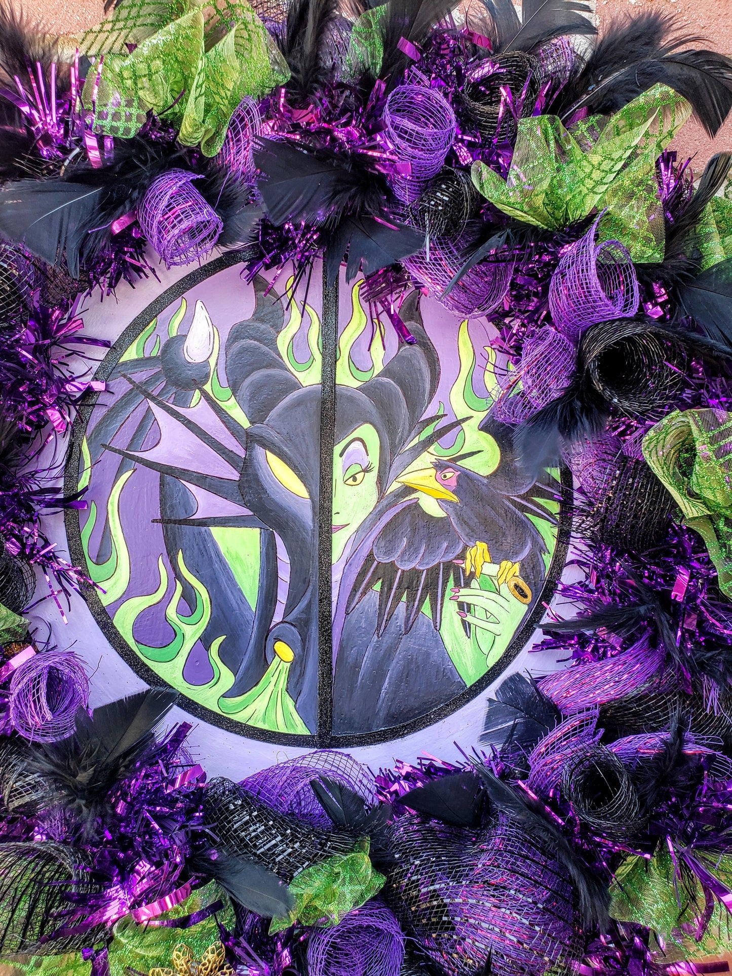 Maleficent with her dragon villains wreath