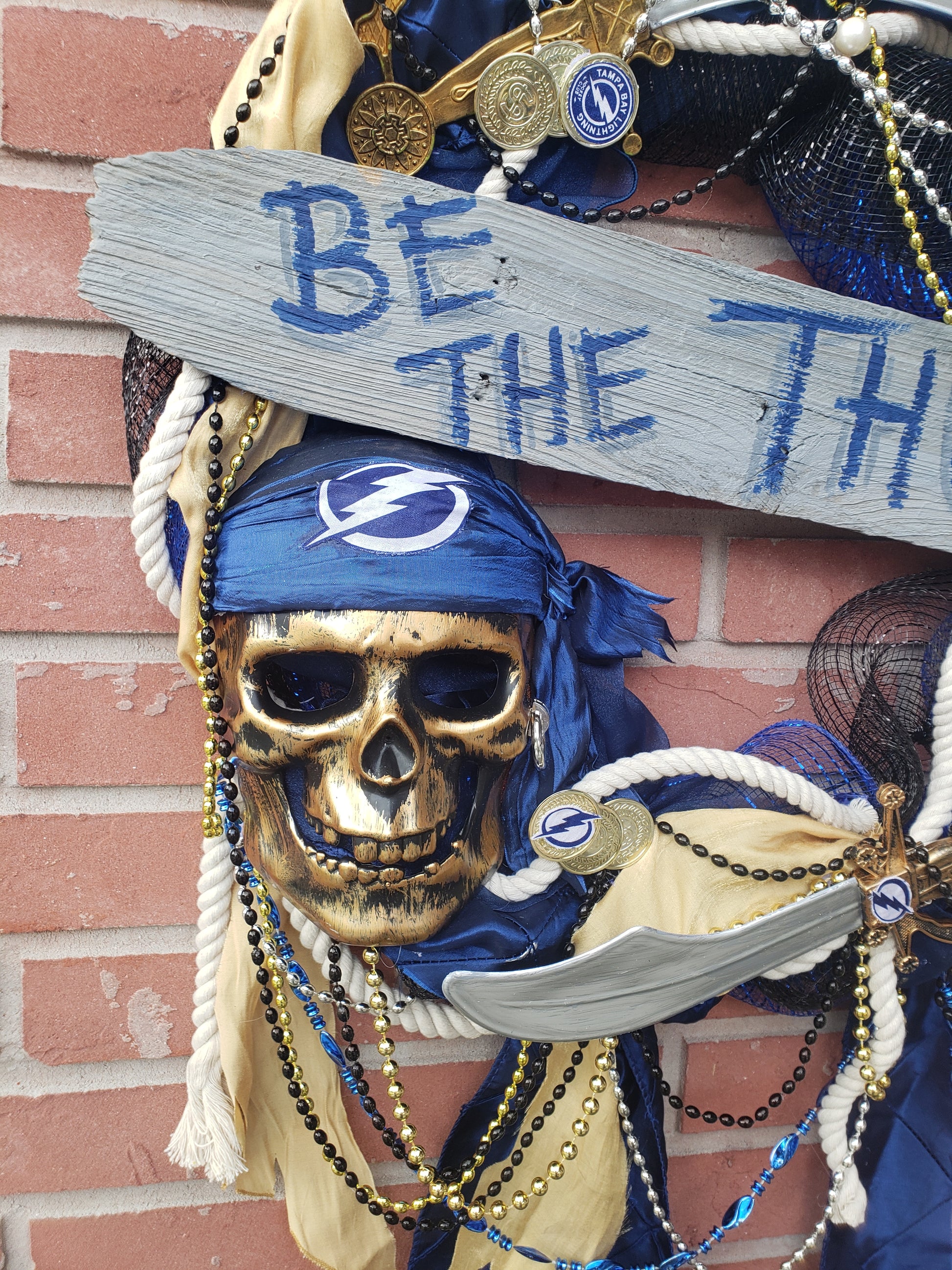 Be the Thunder Bolts Gasparilla wreath 