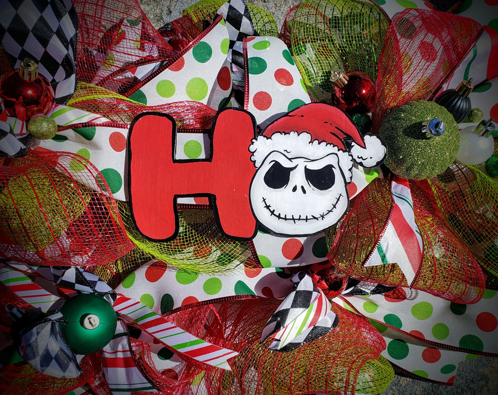 Nightmare before Christmas Holiday Decorations Wreath 