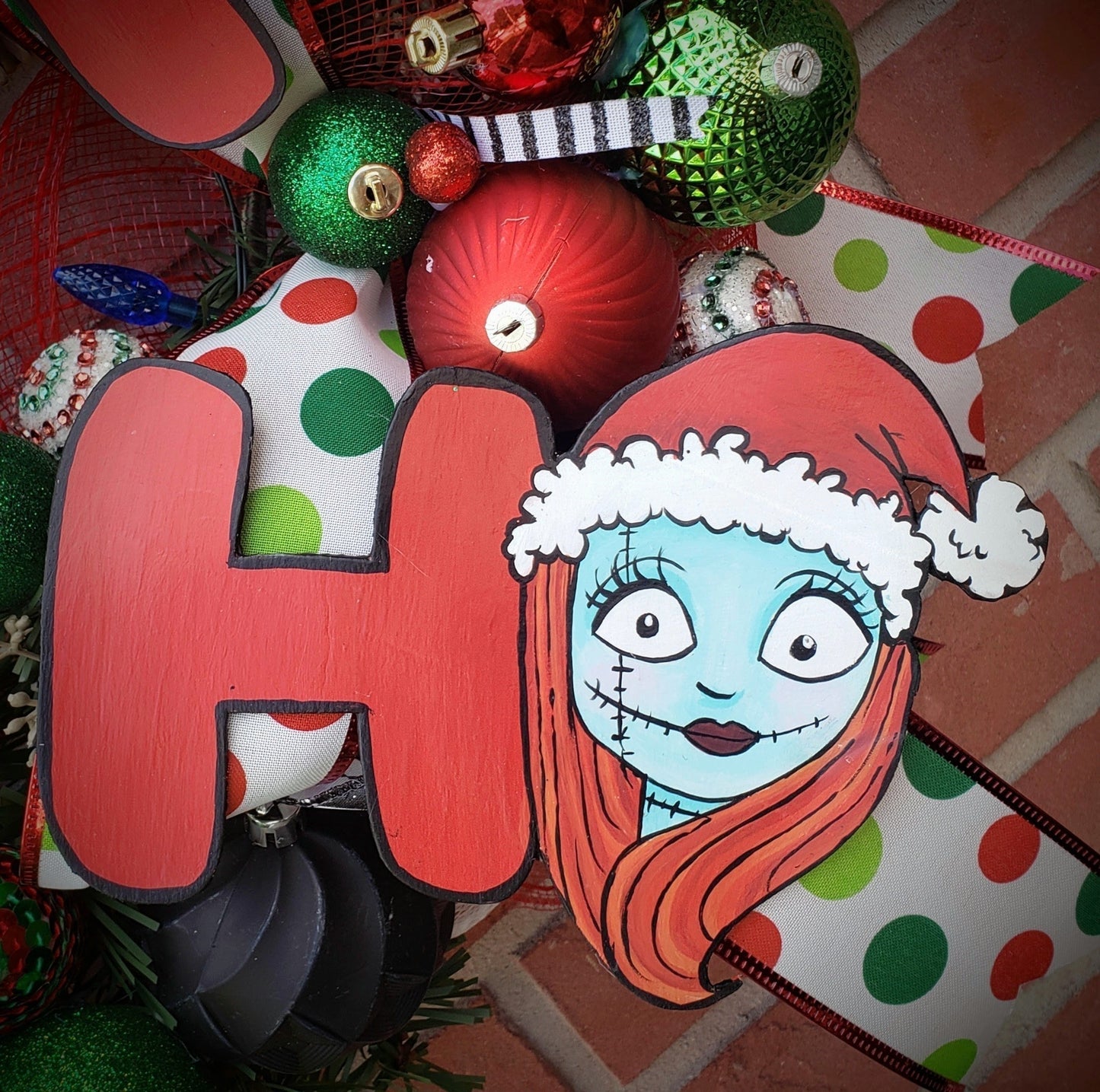 Nightmare before Christmas Holiday Decorations Wreath  Sally 