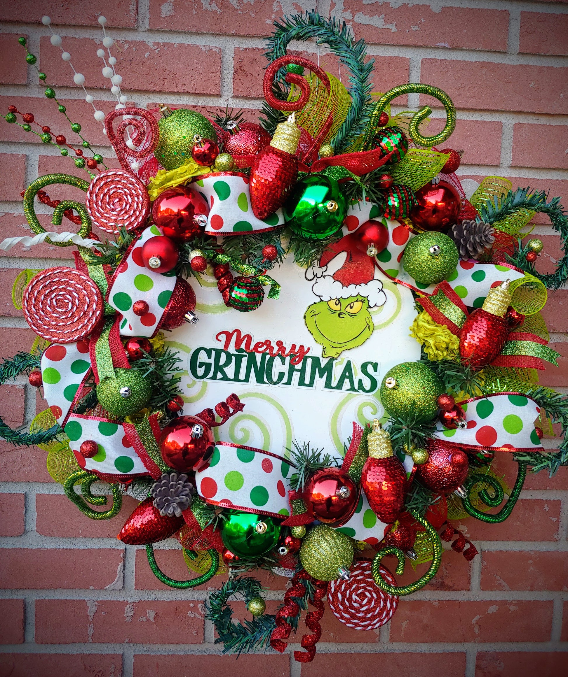 Merry Christmas Holiday wreath 