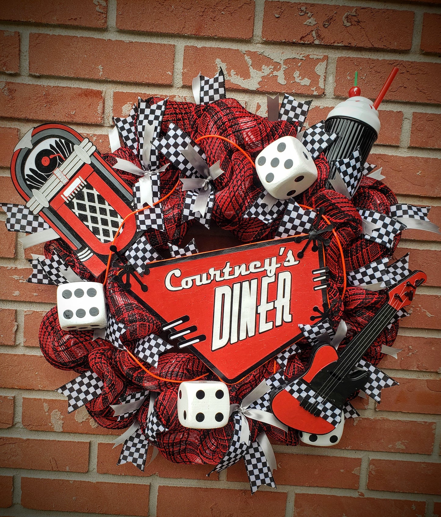 50s Diner Sock-Hop Jukebox custom decoration