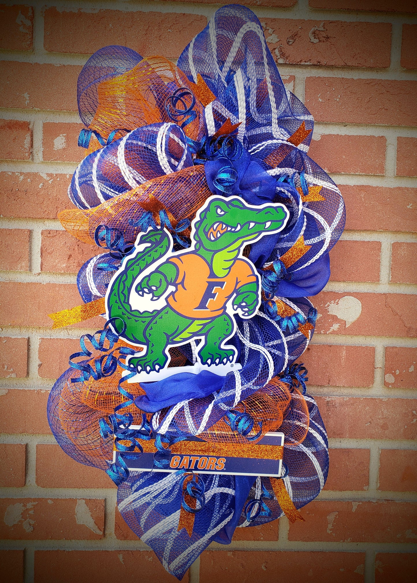 UF Florida Gators door hanger swag wreath