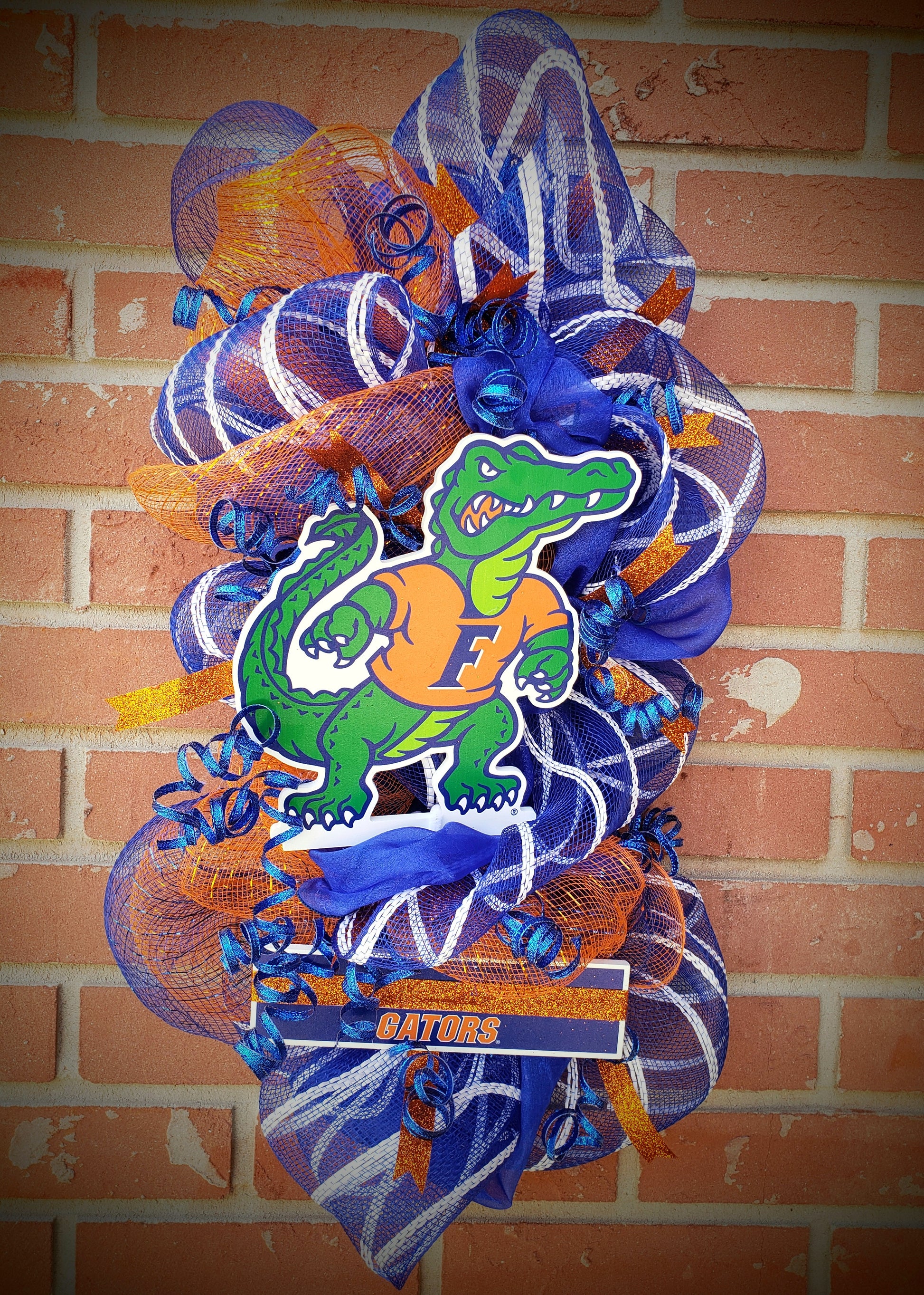 UF Florida Gators door hanger swag wreath