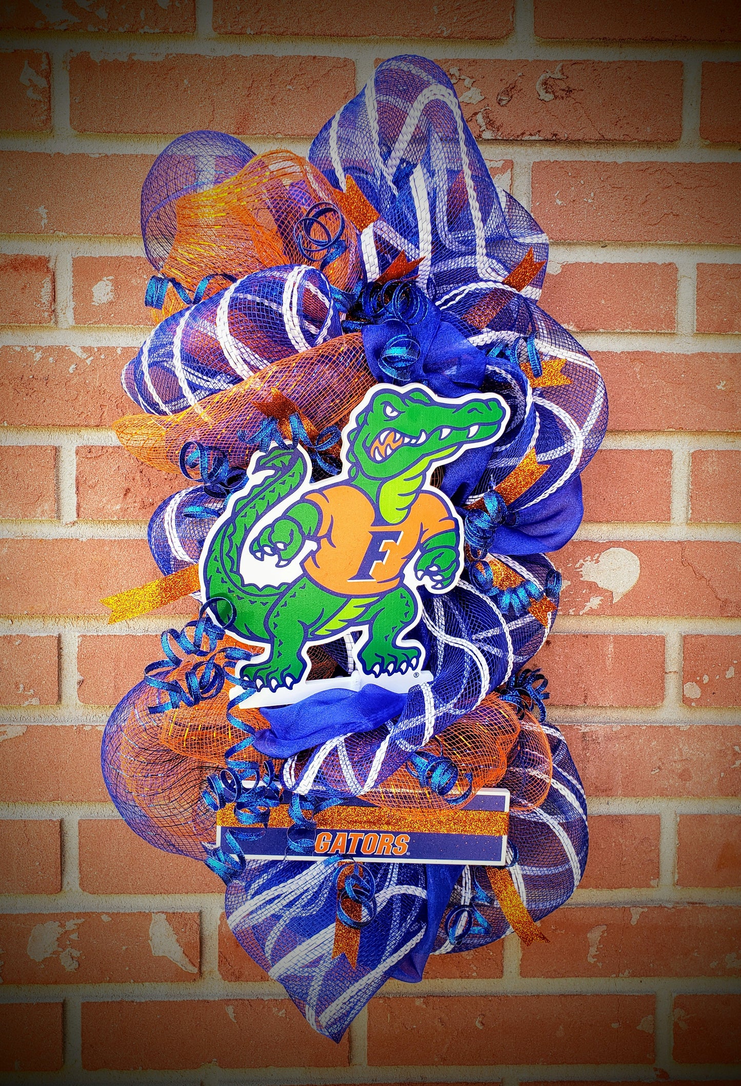 UF Florida Gators door hanger swag wreath