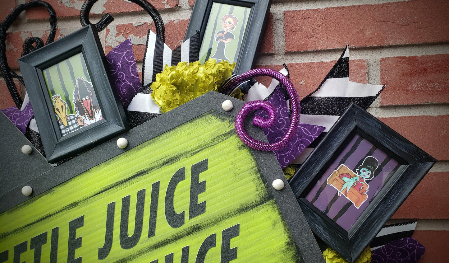 Beetlejuice Decoration with marquee and characters