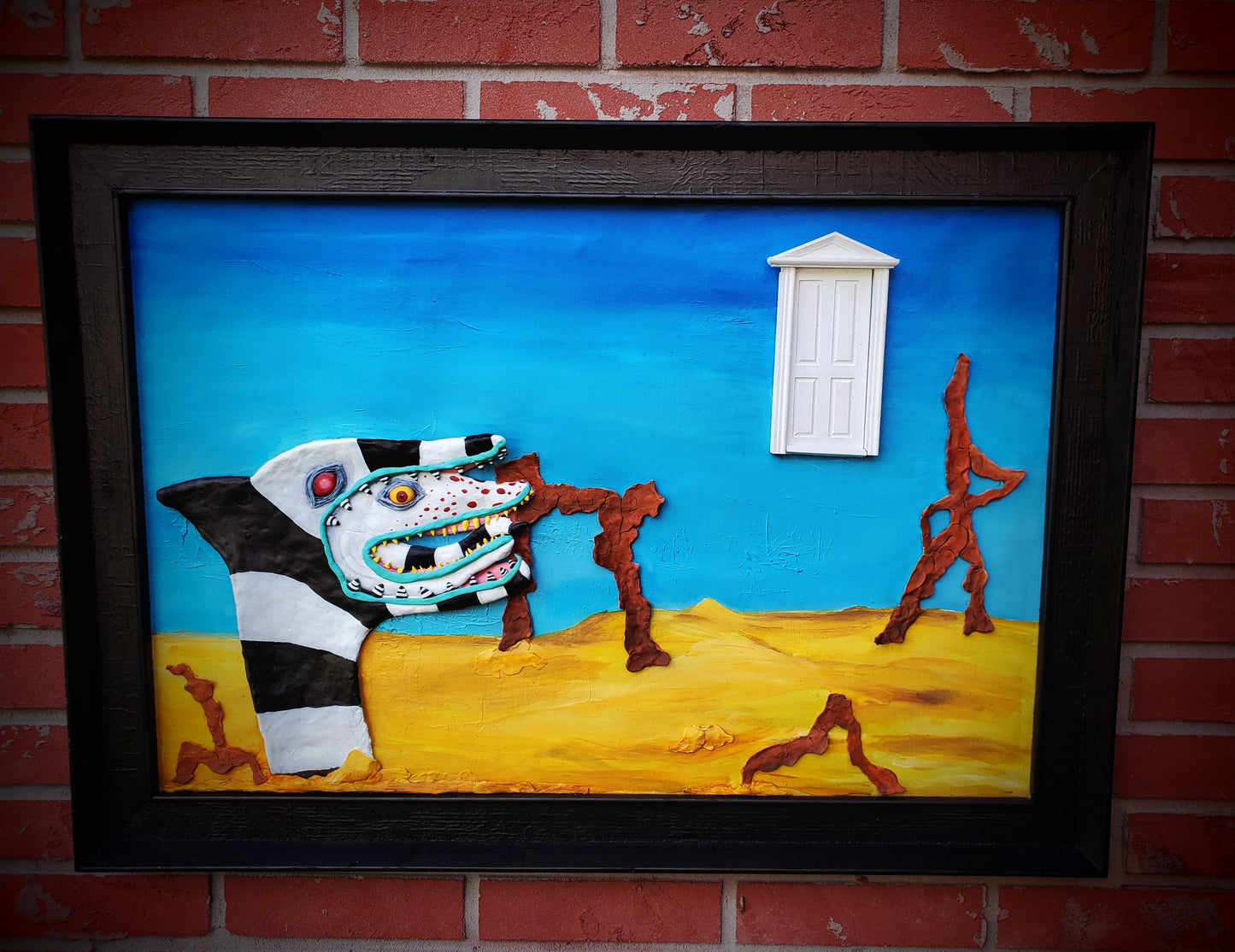 Beetlejuice Decoration, Sandworm on saturn door scene 3d painting