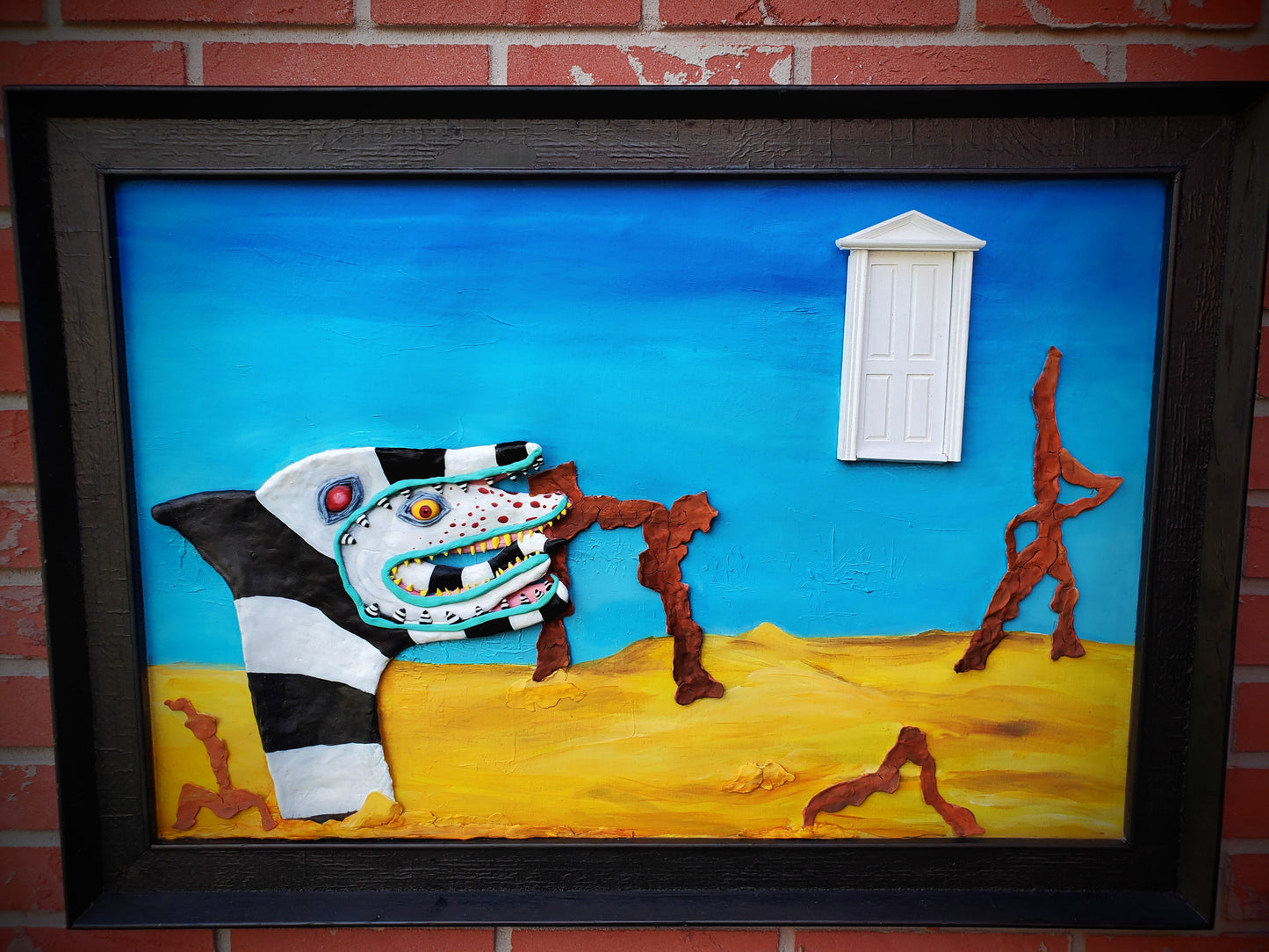 Beetlejuice Decoration, Sandworm on saturn door scene 3d painting