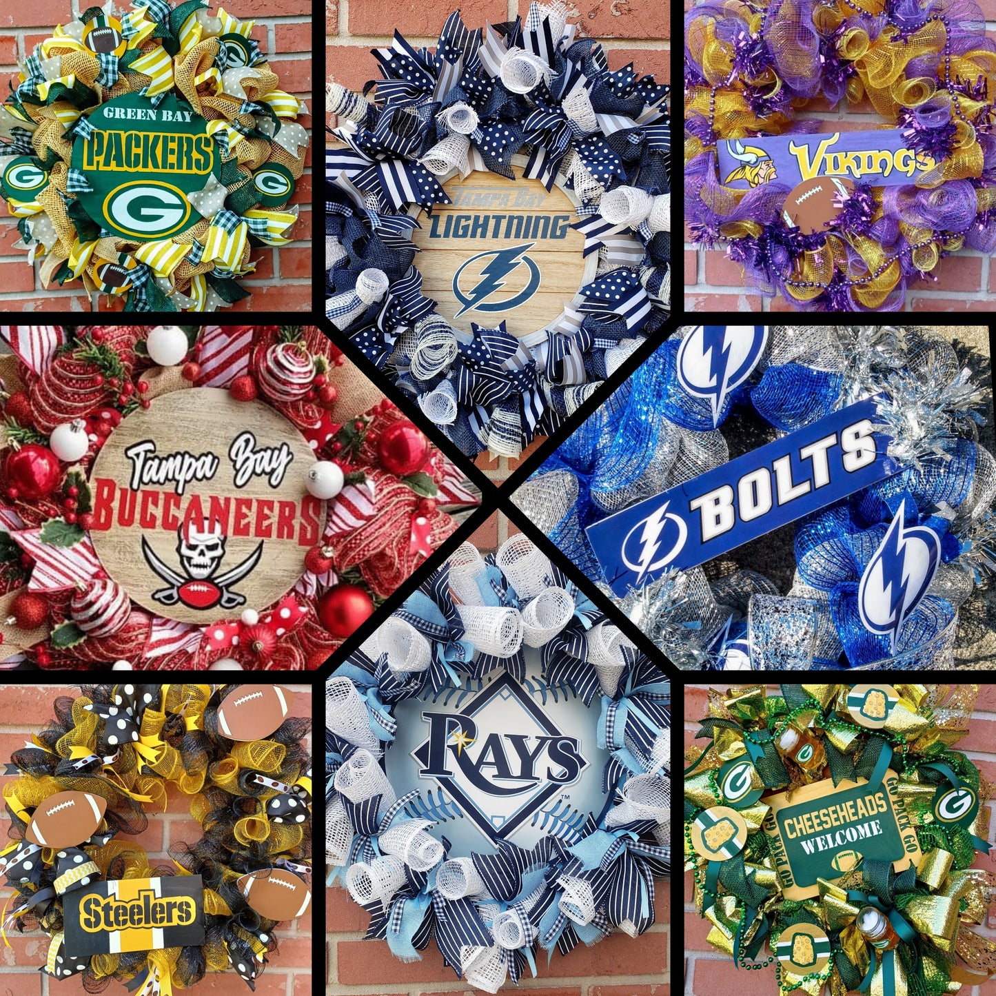 Tampa Bay Rays Door wreath