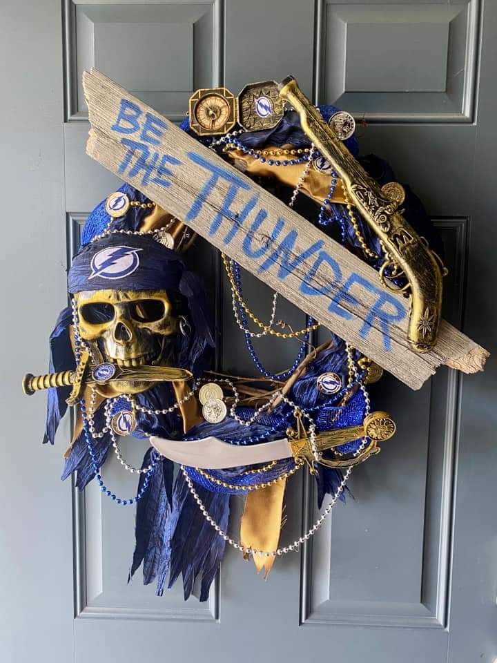 Be the Thunder Bolts Gasparilla wreath 