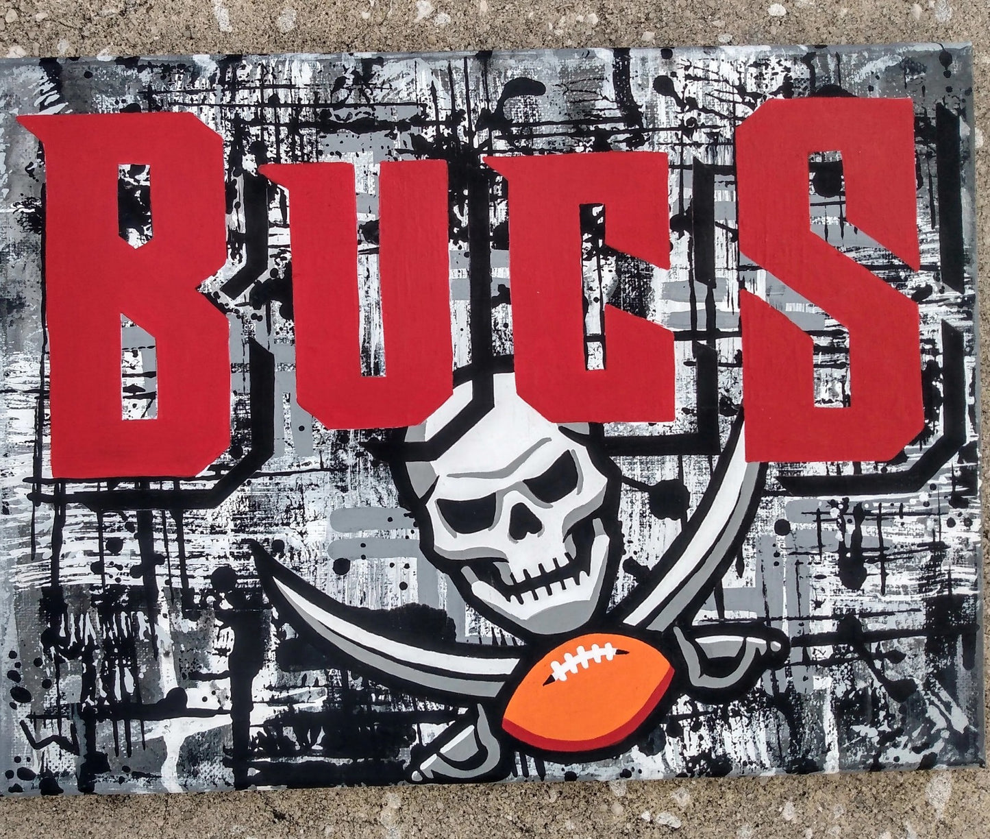 Buccaneers Wall Hangings Hand painted