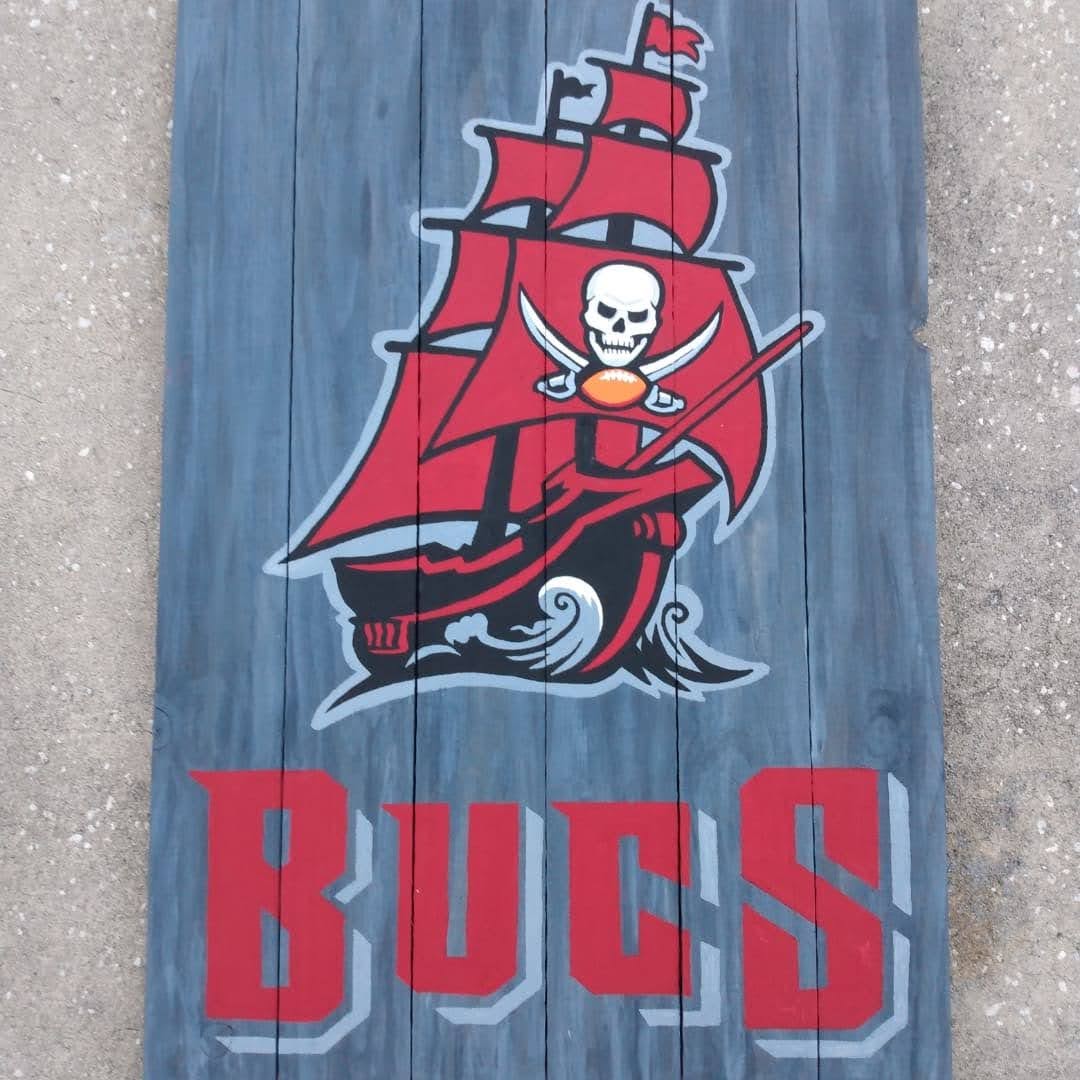 Buccaneers Wall Hangings Hand painted