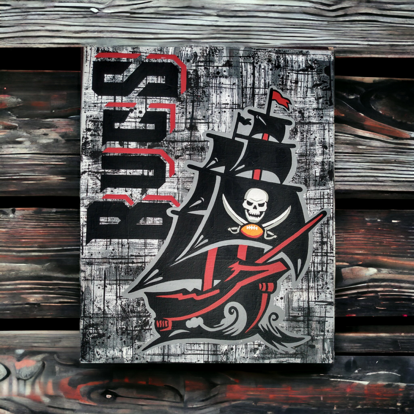 Buccaneers Wall Hangings Hand painted