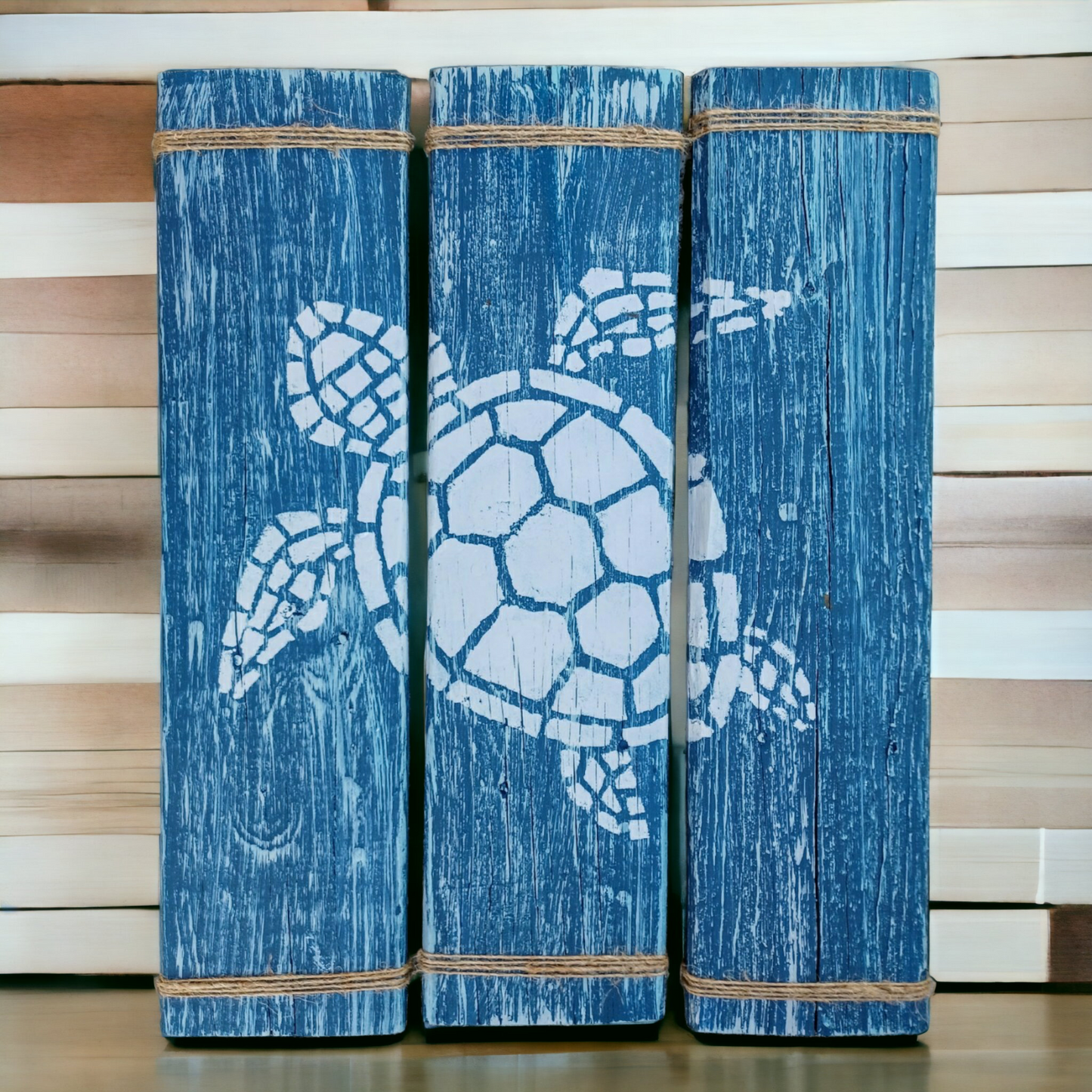 Sea Turtle painting on wood boards