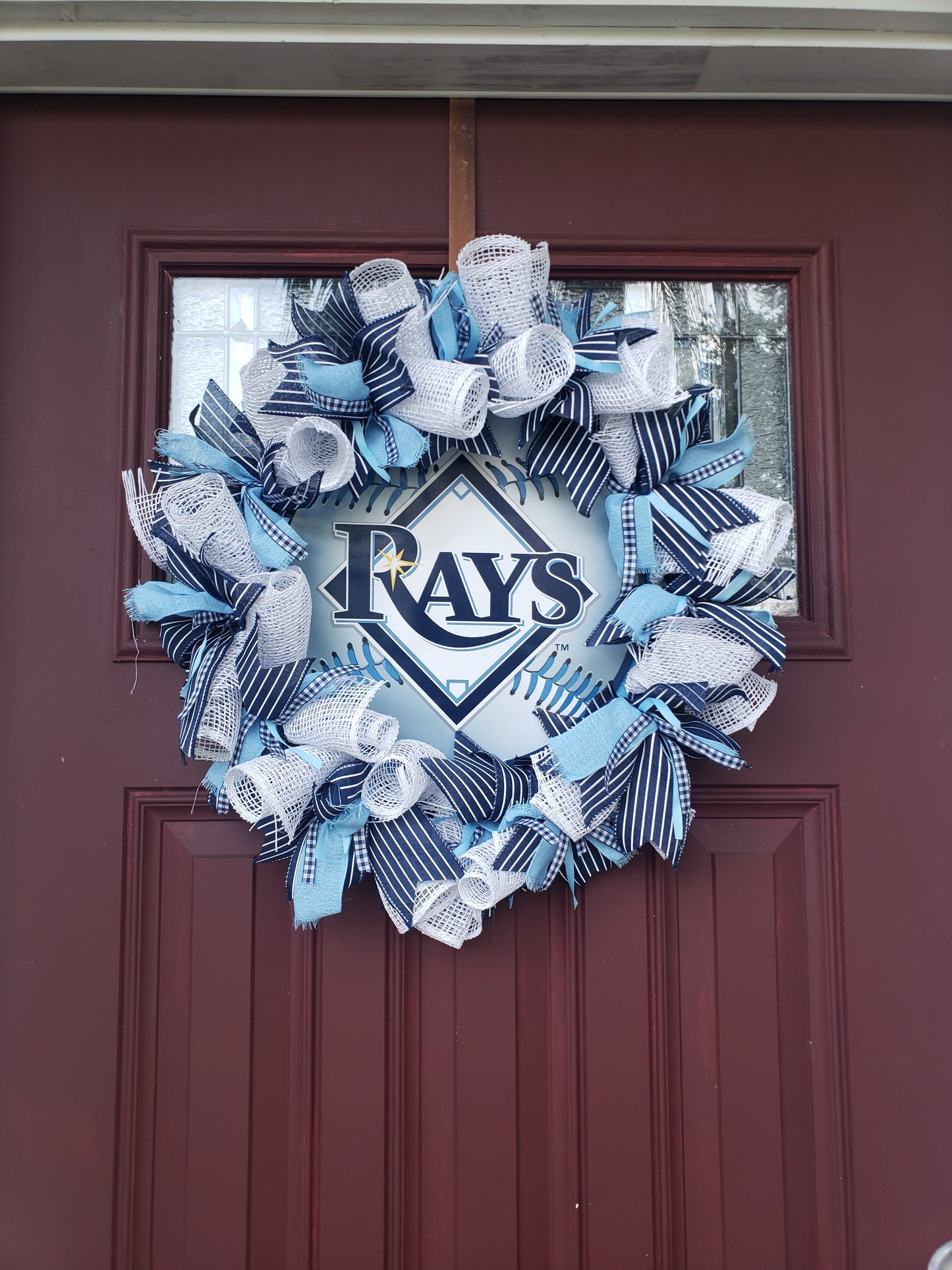 Tampa Bay Rays Door wreath