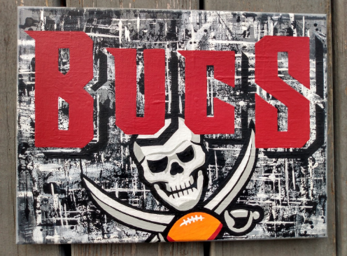 Buccaneers Wall Hangings Hand painted