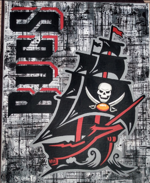 Buccaneers Wall Hangings Hand painted