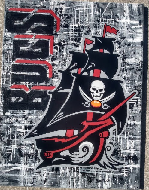 Buccaneers Wall Hangings Hand painted