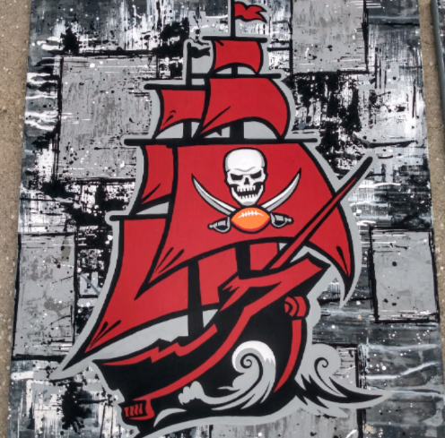 Buccaneers Wall Hangings Hand painted