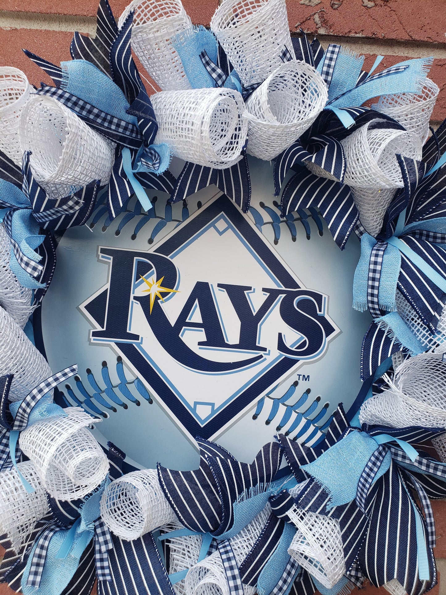 Tampa Bay Rays door wreath