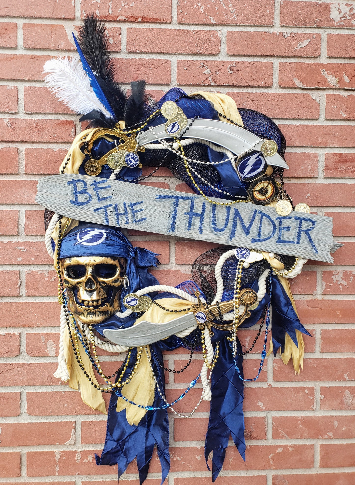 Be the Thunder Bolts Gasparilla wreath 