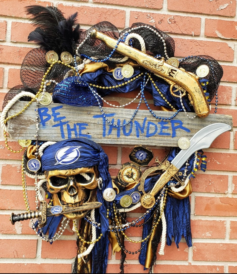 Be the Thunder Bolts Gasparilla wreath 