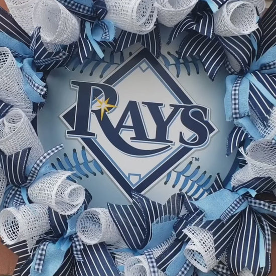 Tampa Bay Rays door wreath video