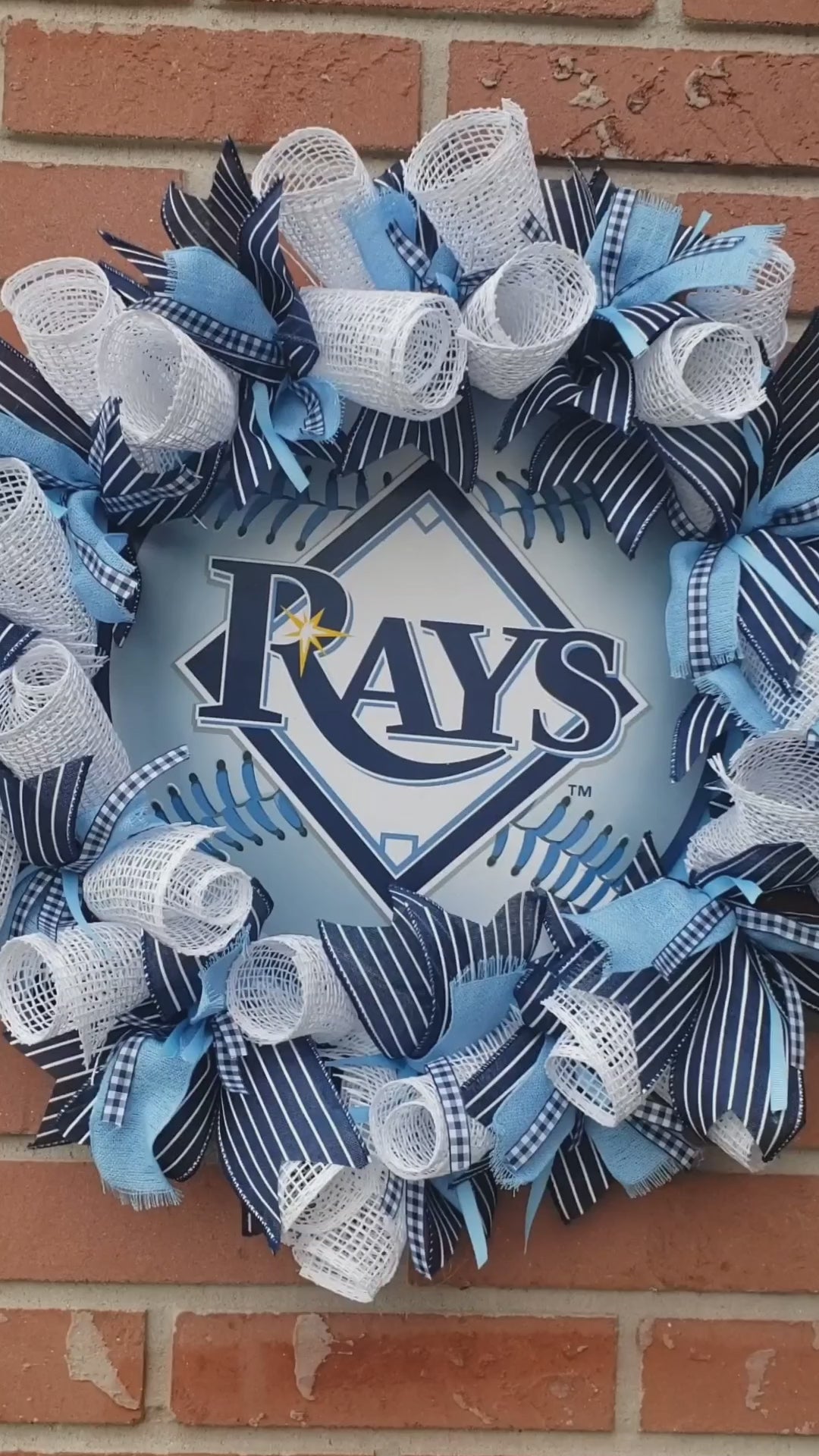 Tampa Bay Rays door wreath video