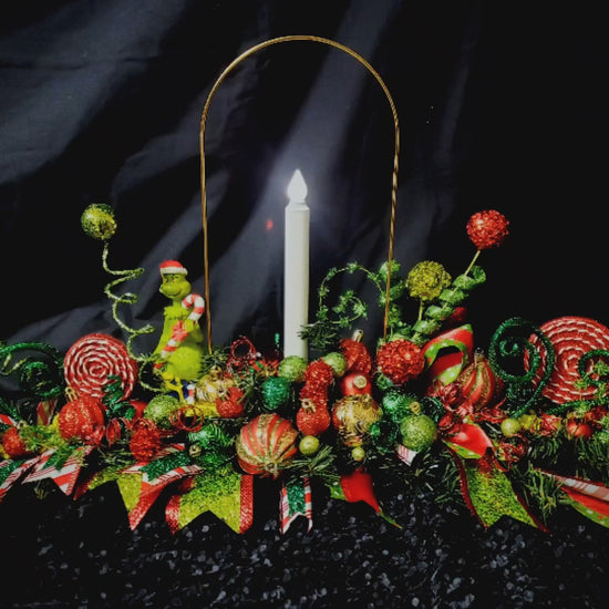 Grinch Holiday Decorations Centerpiece 