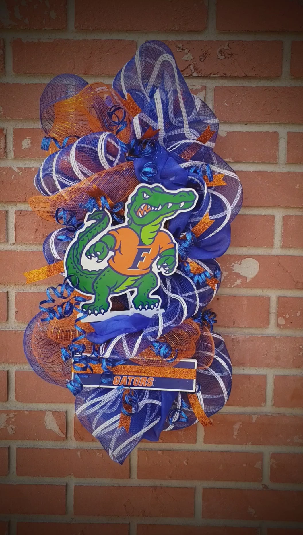 UF Florida Gators door hanger swag wreath