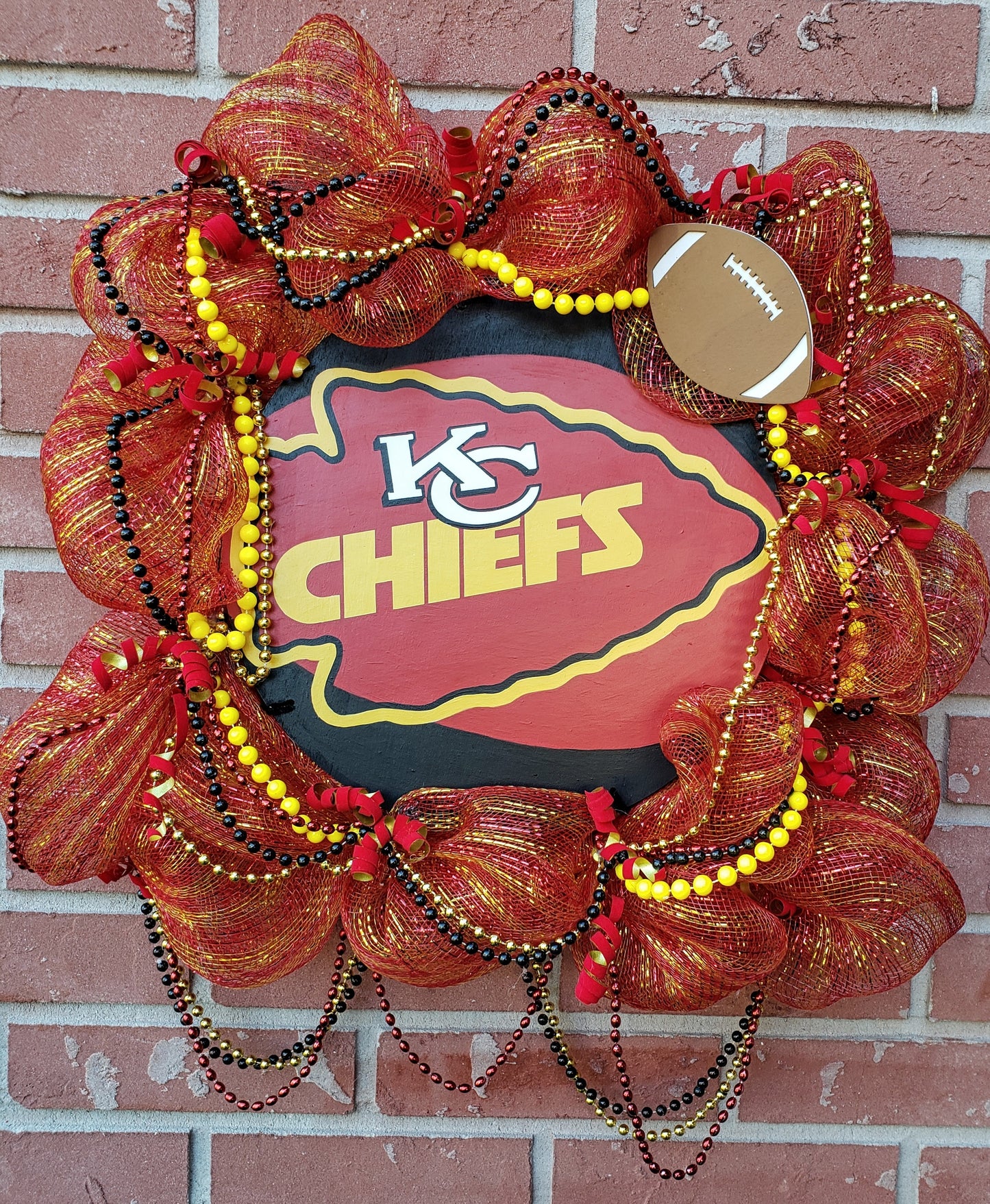 Kansas City Chiefs door wreath