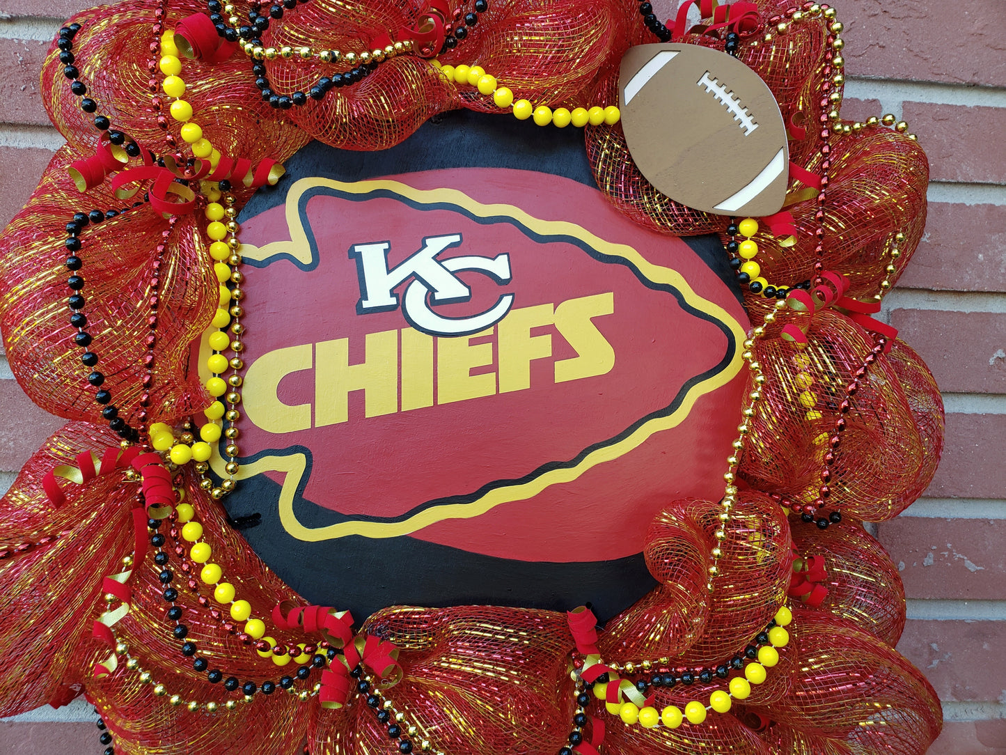 Kansas City Chiefs door wreath